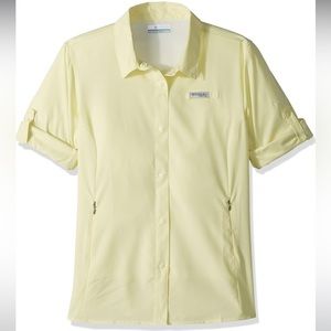 Columbia Tamiami Long Sleeve Shirt, Endive, Omni-Shade UPF 40 sun protection